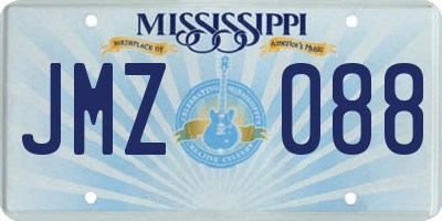 MS license plate JMZ088