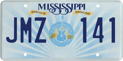 MS license plate JMZ141