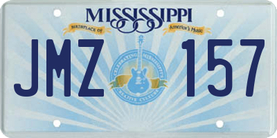 MS license plate JMZ157