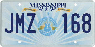 MS license plate JMZ168