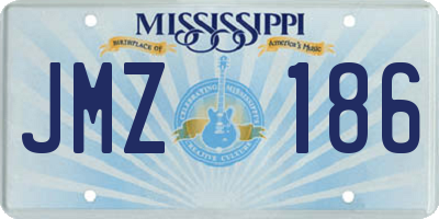 MS license plate JMZ186