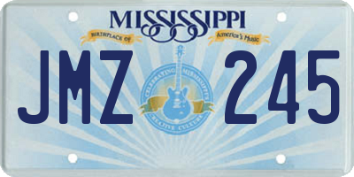 MS license plate JMZ245