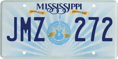 MS license plate JMZ272