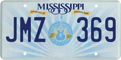 MS license plate JMZ369