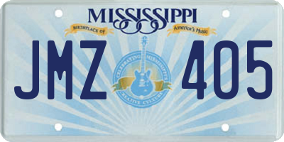 MS license plate JMZ405