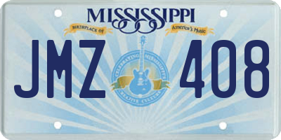 MS license plate JMZ408