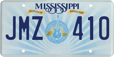 MS license plate JMZ410