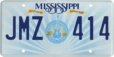 MS license plate JMZ414
