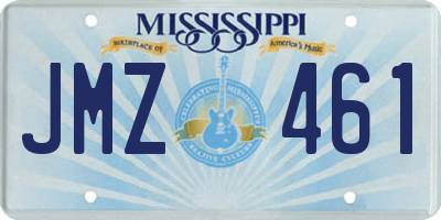 MS license plate JMZ461