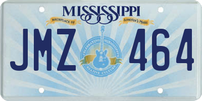 MS license plate JMZ464