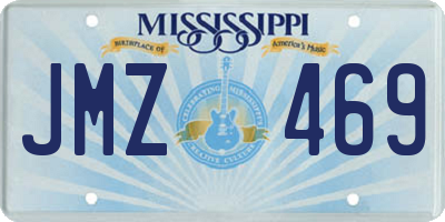 MS license plate JMZ469