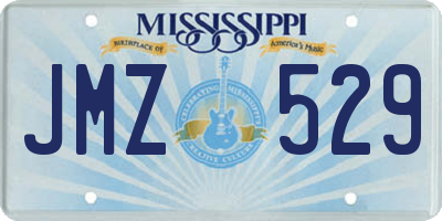 MS license plate JMZ529