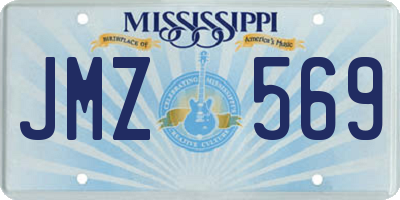 MS license plate JMZ569
