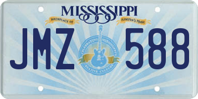 MS license plate JMZ588