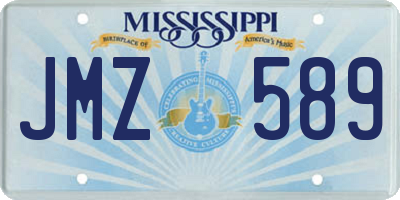 MS license plate JMZ589