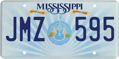 MS license plate JMZ595