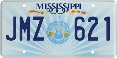 MS license plate JMZ621
