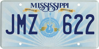 MS license plate JMZ622