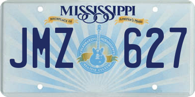 MS license plate JMZ627