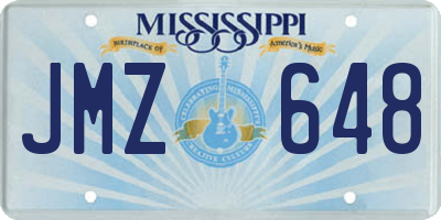 MS license plate JMZ648