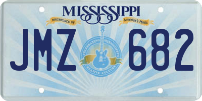 MS license plate JMZ682