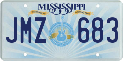 MS license plate JMZ683