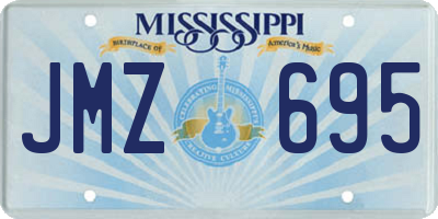 MS license plate JMZ695