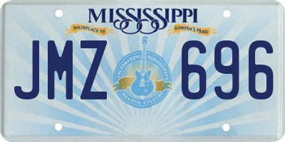 MS license plate JMZ696