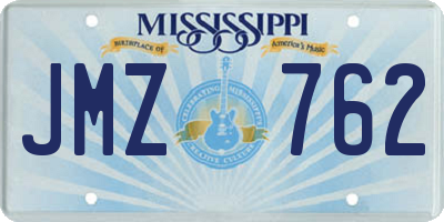 MS license plate JMZ762
