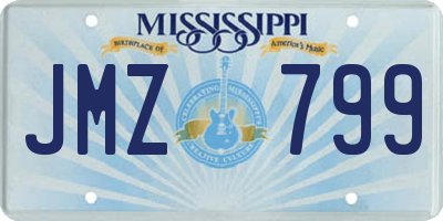MS license plate JMZ799