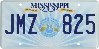 MS license plate JMZ825