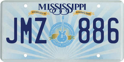 MS license plate JMZ886