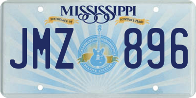 MS license plate JMZ896
