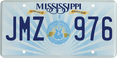 MS license plate JMZ976
