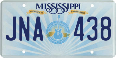 MS license plate JNA438