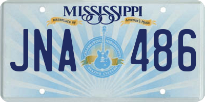 MS license plate JNA486