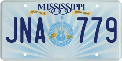 MS license plate JNA779