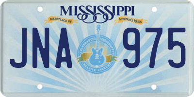 MS license plate JNA975