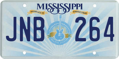 MS license plate JNB264