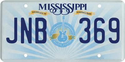 MS license plate JNB369