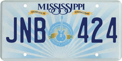 MS license plate JNB424
