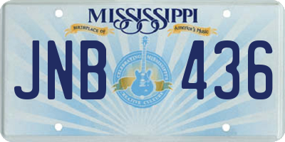 MS license plate JNB436