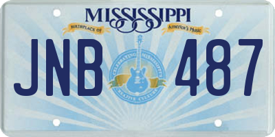 MS license plate JNB487