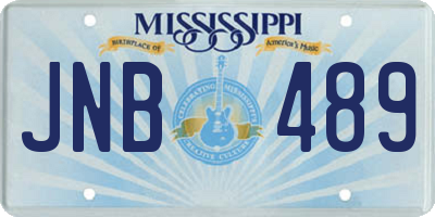 MS license plate JNB489