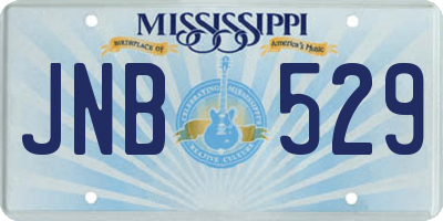 MS license plate JNB529