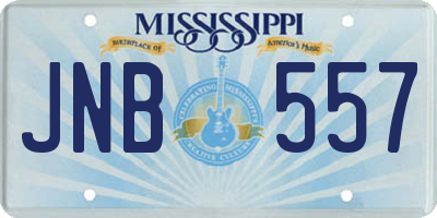 MS license plate JNB557