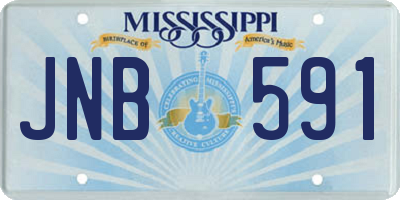 MS license plate JNB591