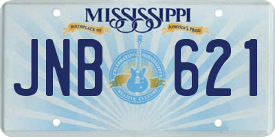 MS license plate JNB621