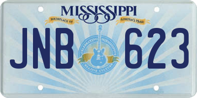 MS license plate JNB623