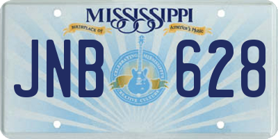 MS license plate JNB628